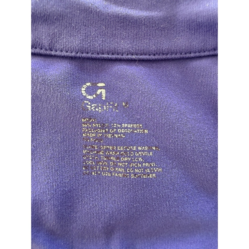 GapFit Womens Spectrum Blue Seamed Full Zip Athletic Jacket S/495401-06 Medium